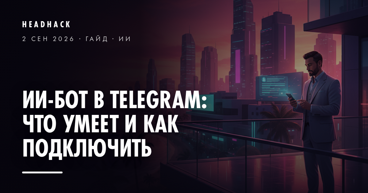 ИИ-бот в Telegram: что умеет и как подключить