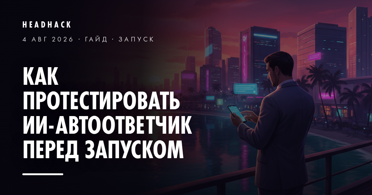Как протестировать ИИ-автоответчик перед запуском