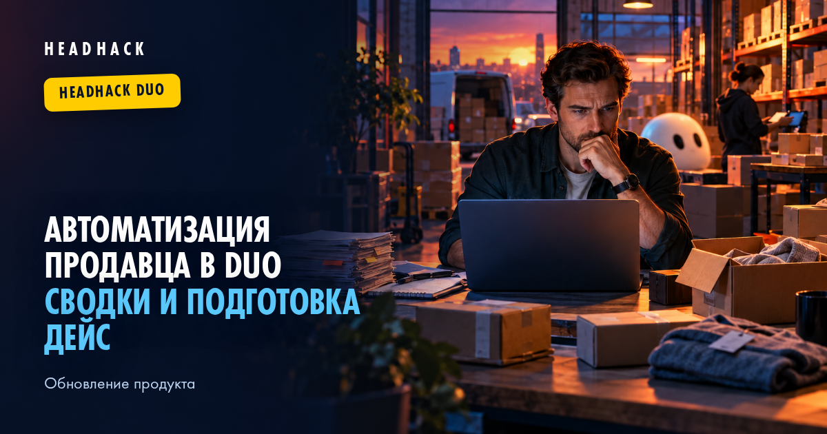 Автоматизация продавца в HeadHack Duo: сводки и подготовка действий