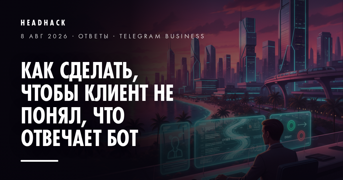 Черновики ответов в Telegram Business: как помощник готовит текст, прежде чем его увидит клиент