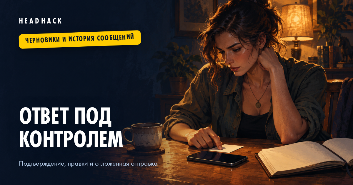 Черновики ответов в мини-приложении HeadHack