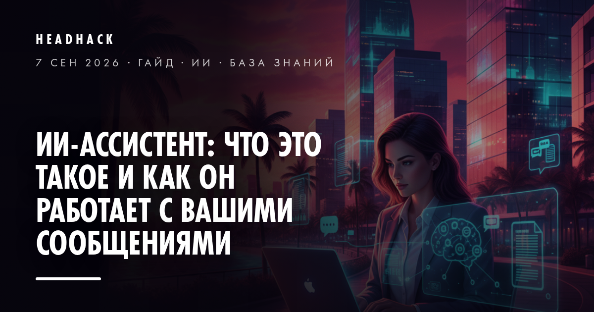 ИИ-ассистент, он же ИИ-помощник: что это такое и как он работает с вашими сообщениями