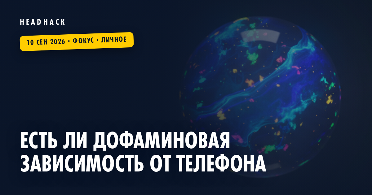Есть ли дофаминовая зависимость от телефона