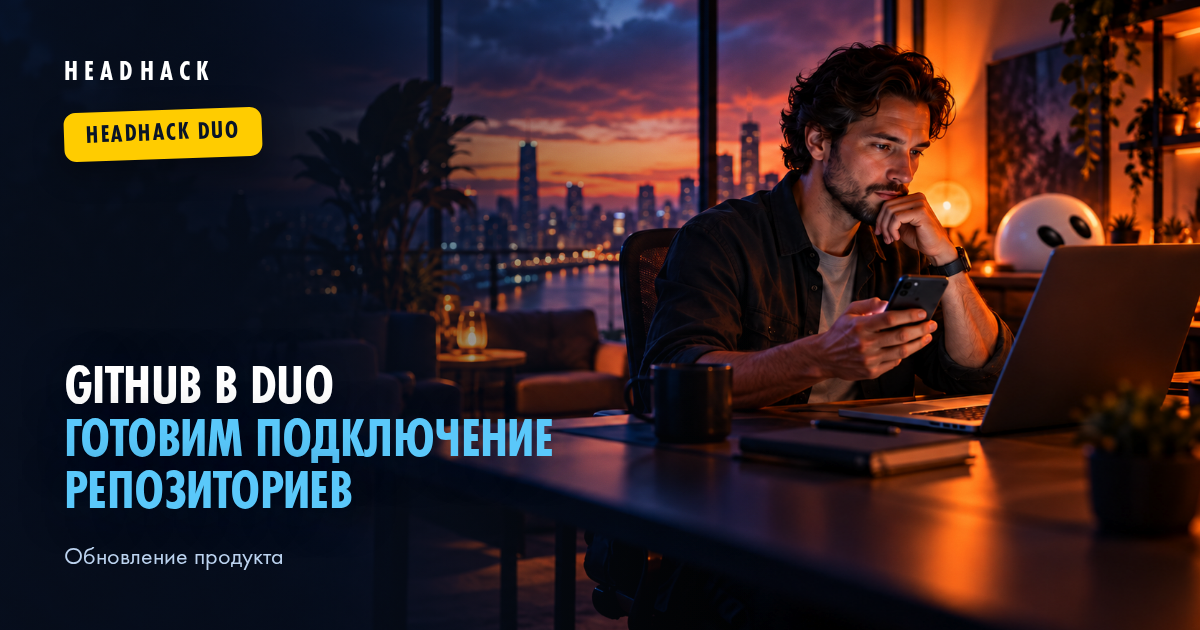 GitHub в HeadHack Duo: готовим подключение репозиториев