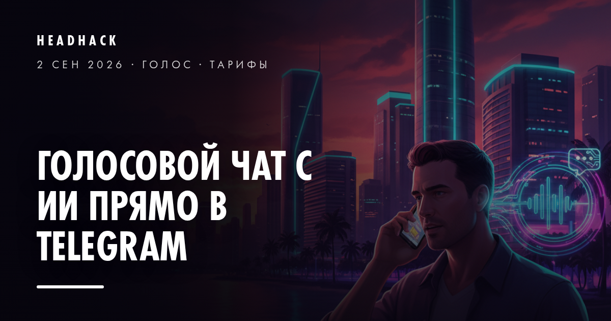 Голосовой чат с ИИ прямо в Telegram