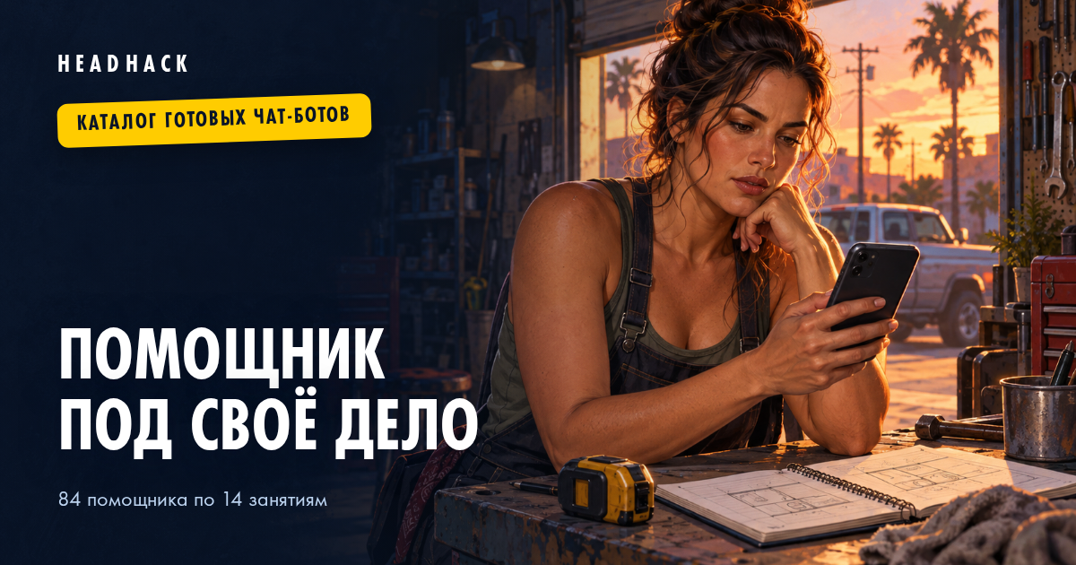 Готовый чат-бот под своё дело: 84 помощника в каталоге