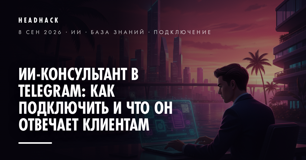 ИИ-консультант в Telegram: как подключить и что он отвечает клиентам