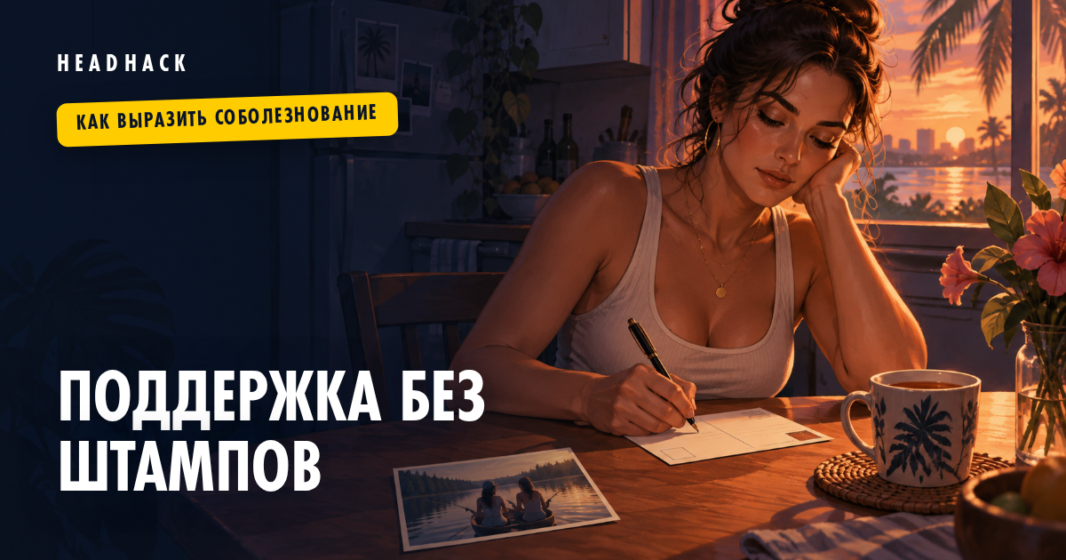 Как HeadHack помогает написать слова поддержки без штампов