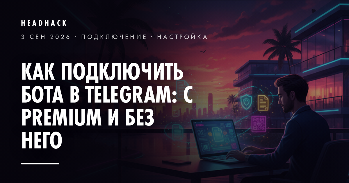 Как подключить бота в Telegram: с Premium и без него