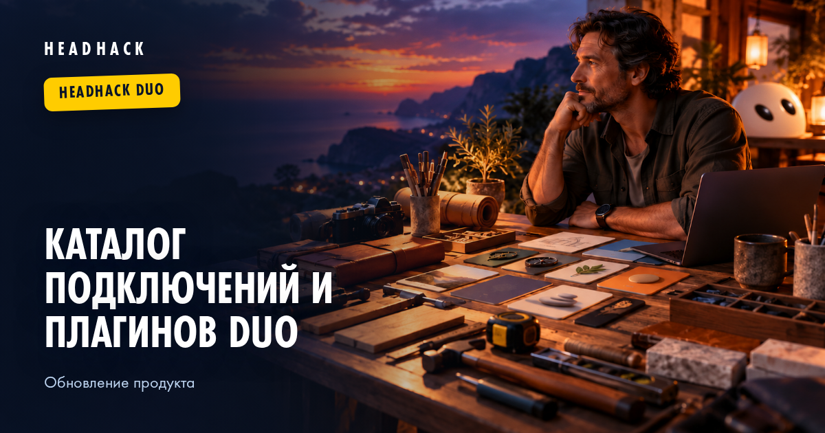 Каталог подключений и плагинов HeadHack Duo