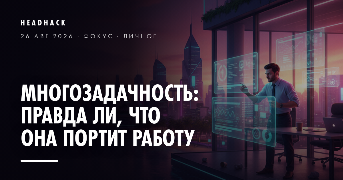 Многозадачность: правда ли, что она портит работу