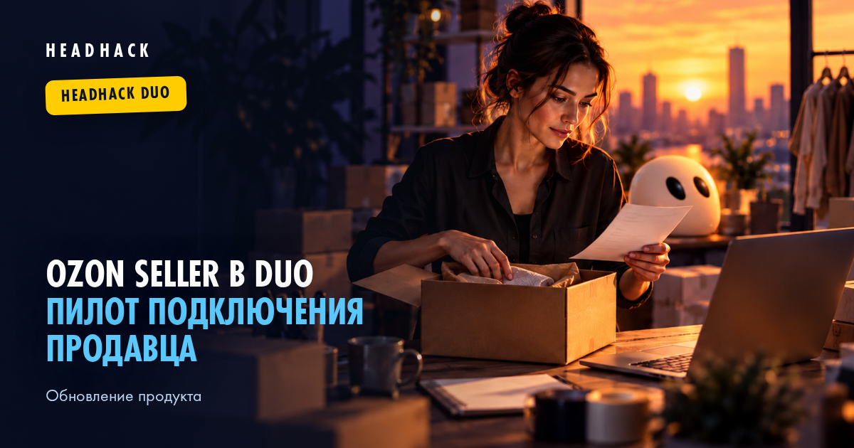 Ozon Seller в HeadHack Duo: пилот подключения продавца