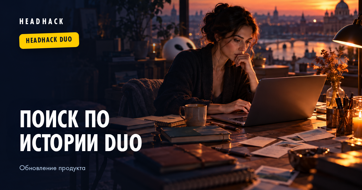Поиск по истории HeadHack Duo