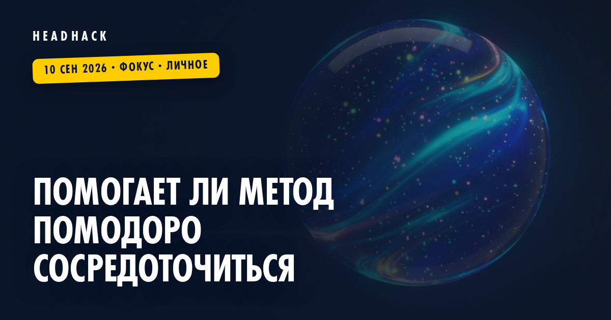 Помогает ли метод помодоро сосредоточиться