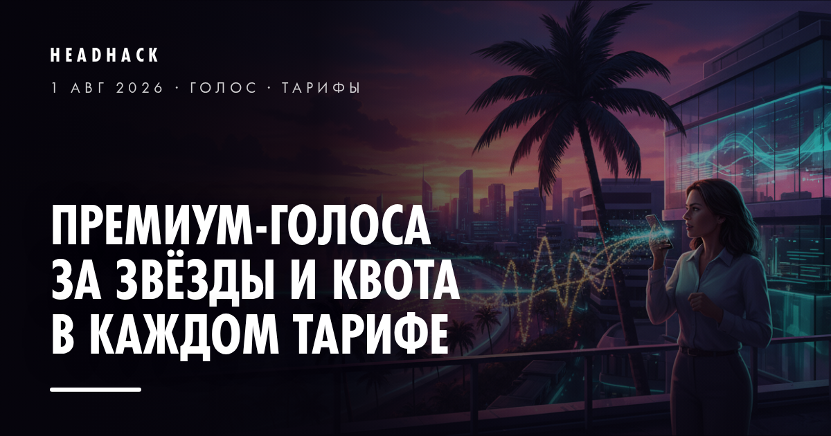 Премиум-голоса за звёзды и квота в каждом тарифе