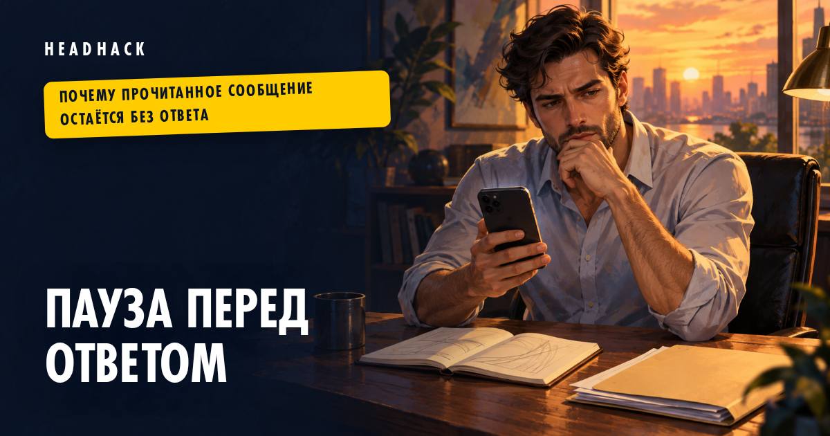 Почему прочитал сообщение и не ответил