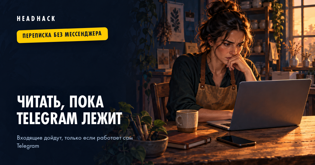 Как прочитать сообщение в Телеграме, если он не работает