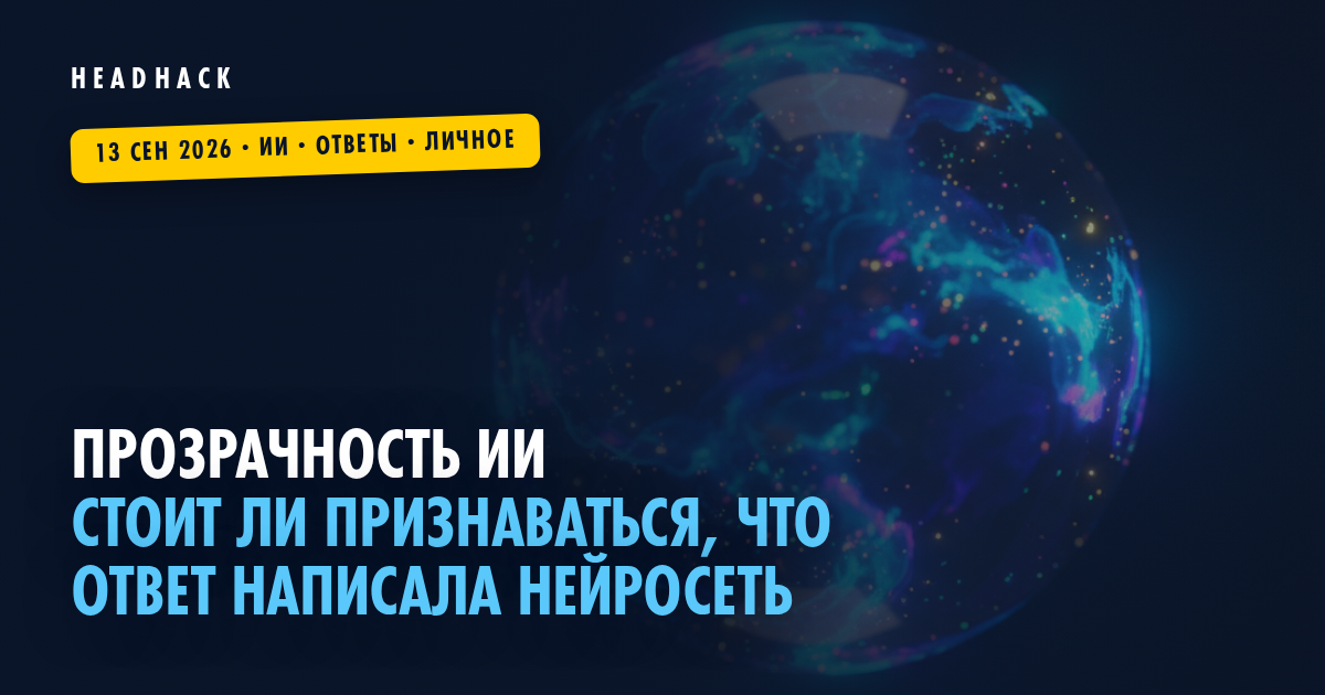 Прозрачность ИИ: стоит ли признаваться, что ответ написала нейросеть
