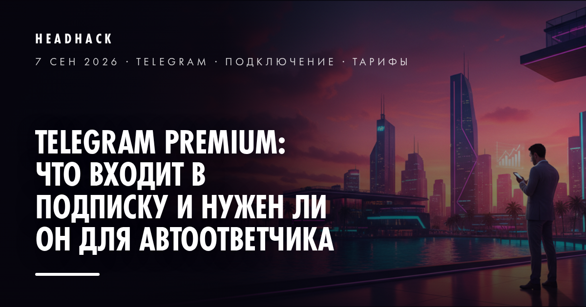 Telegram Premium: что входит в подписку и нужен ли он для автоответчика