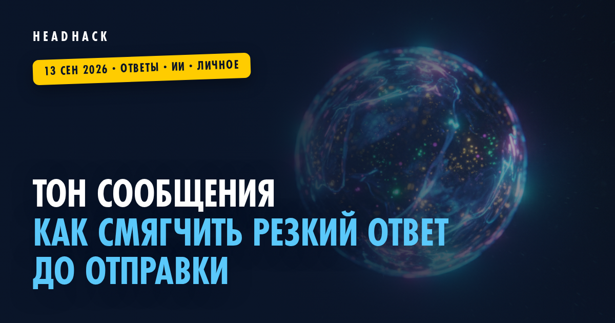 Тон сообщения: как смягчить резкий ответ до отправки