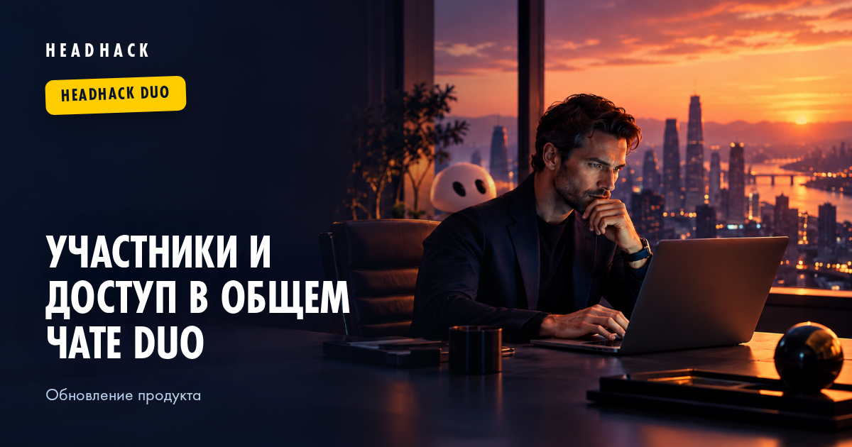Участники и доступ в общем чате HeadHack Duo