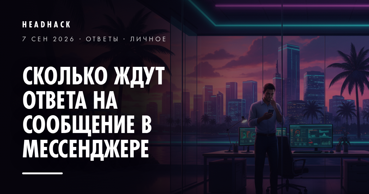 Сколько ждут ответа на сообщение в мессенджере