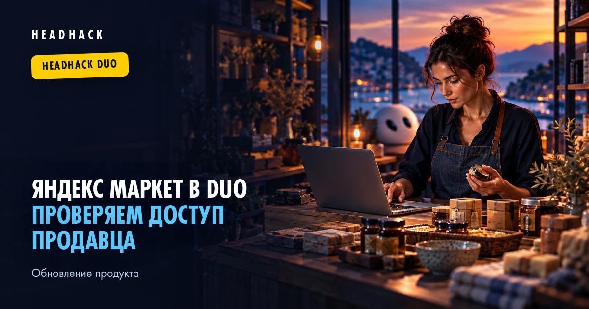 Яндекс Маркет в HeadHack Duo: проверяем доступ продавца