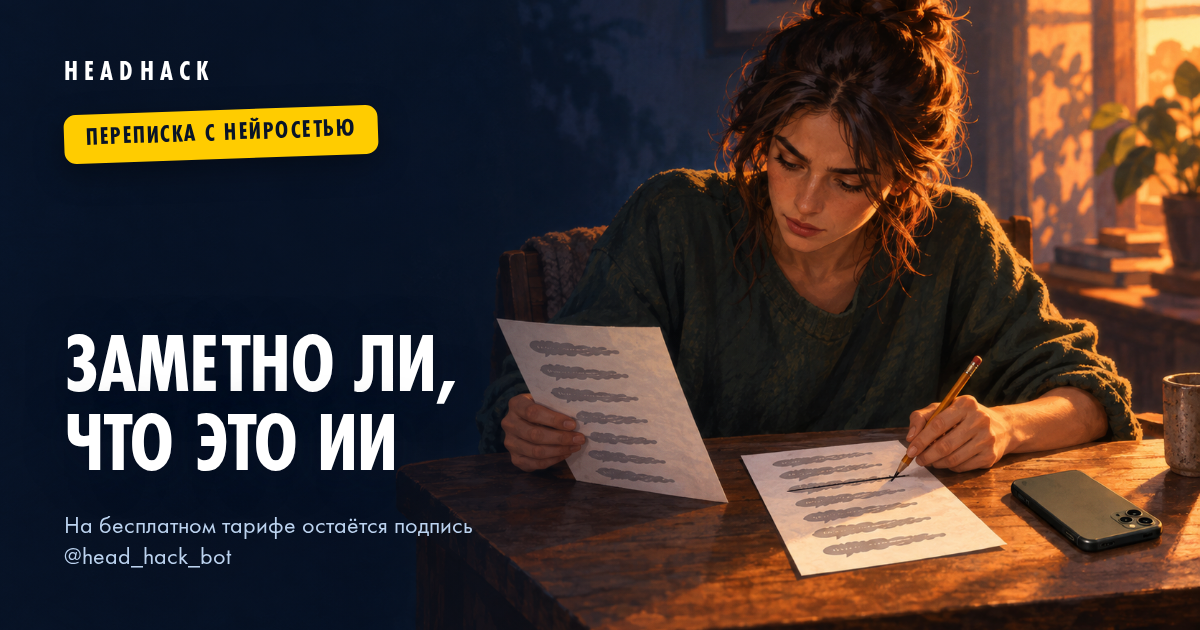 Заметно ли, что текст написан нейросетью: переписка в Telegram