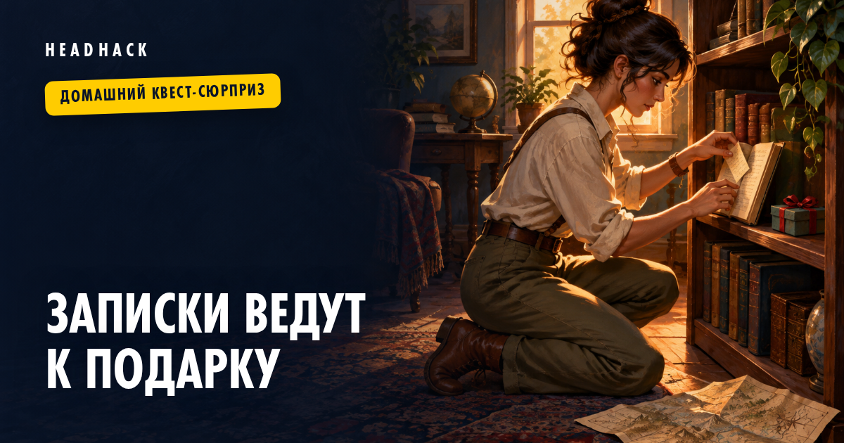 Записки для квеста по поиску подарка дома: как придумать их в HeadHack